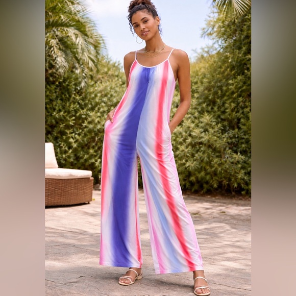 Pants - Colorful Tie-Dye Jumpsuit
